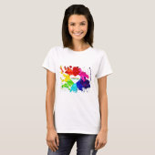 Rainbow Modern Strip LGBT T-Shirt (Vorne ganz)