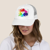 Rainbow Modern Strip LGBT Truckerkappe (Beispiel)