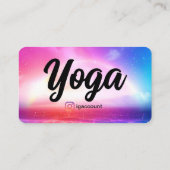 Rainbow Modern Yoga Studio Vorlagen Visitenkarte (Rückseite)