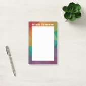 Rainbow Moderne personalisierte Post Post-it Klebezettel (Büro)