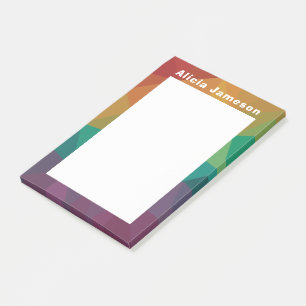 Rainbow Moderne personalisierte Post Post-it Klebezettel