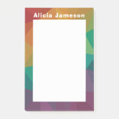 Rainbow Moderne personalisierte Post Post-it Klebezettel (Vorderseite)