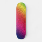 Rainbow Molten Glass Splash Effekt Skateboard (Vorderseite)