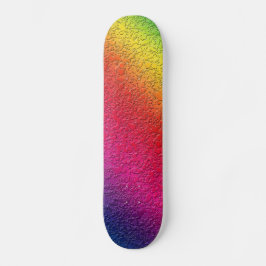 Rainbow Molten Glass Splash Effekt Skateboard