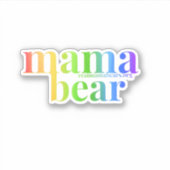 Rainbow Mom Aufkleber (Vorderseite)