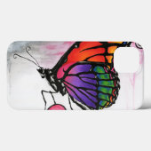 Rainbow Monarch Butterfly Fantasy Art iPad Case (Rückseite (Horizontal))