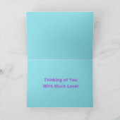 Rainbow Monarch Butterfly Malerei Hoch Karte (Innenseite)