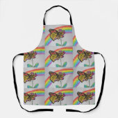 Rainbow Monarch Butterfly Malerei Schürze (Vorderseite)