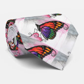 Rainbow Monarch Butterfly Original Fantasy Art Krawatte (Gerollt)