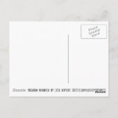 Rainbow Monarch Butterfly Original Fantasy Art Postkarte (Rückseite)