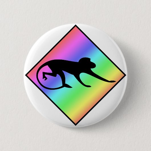 Rainbow Monkey Crossing Button (Vorderseite)