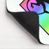 Rainbow Monkey Crossing Mousepad (Ecke)