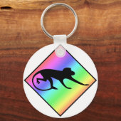 Rainbow Monkey Crossing Schlüsselanhänger (Vorderseite)