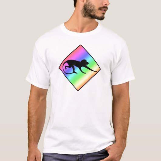 Rainbow Monkey Crossing T-Shirt (Vorderseite)