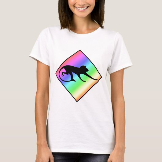 Rainbow Monkey Crossing T-Shirt (Vorderseite)