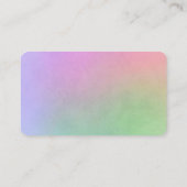 Rainbow Monogram Business Cards - Elegant Visitenkarte (Rückseite)