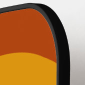 Rainbow Monogram Individuelle Name Retro Sunset St Pickleball Schläger (Linke Seite)