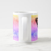 Rainbow Monogram Jumbo-Tasse (Rückseite)