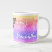 Rainbow Monogram Jumbo-Tasse (Rechts)