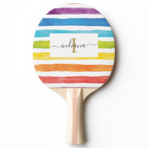 Rainbow Monogram Name Script