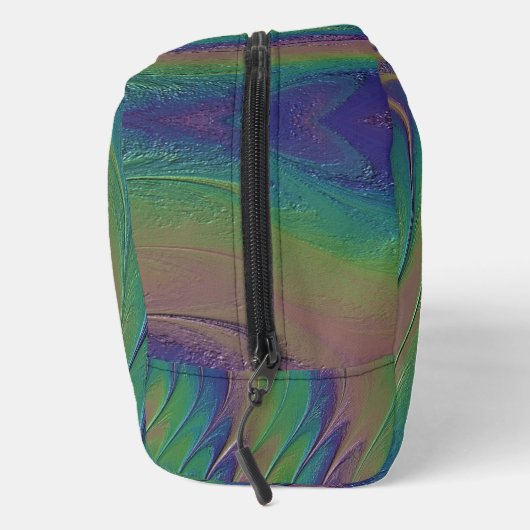 Rainbow Monogram Paint Style Dopp Kit Waschbeutel (Rechts)