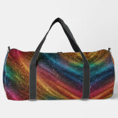 Rainbow Monogram Strip Large Duffel Bag Duffle Bag (Vorderseite)