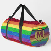 Rainbow Monogram Strip Large Duffel Bag Duffle Bag (Rechte Ecke)