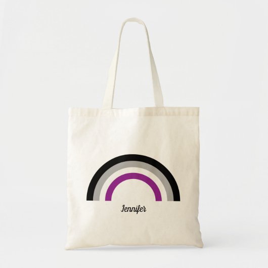 Rainbow Monogram Tote Bag Tragetasche (Vorne)
