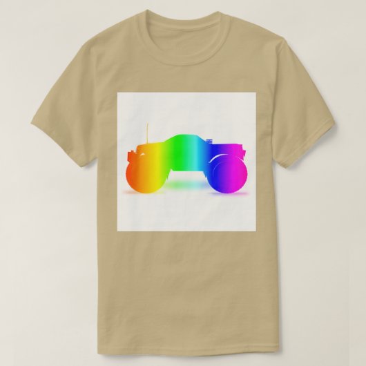 Rainbow Monster Truck 3 T-Shirt (Design vorne)