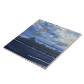 Rainbow Moon Flagler Beach, Fl Keramik Tile, 6x6" Fliese (Seite)