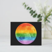 Rainbow Moon Postkarte (Stehend Vorderseite)