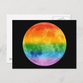 Rainbow Moon Postkarte (Vorne/Hinten)