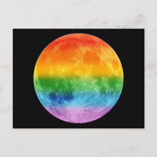 Rainbow Moon Postkarte