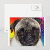 Rainbow Mops Postkarte (Vorne/Hinten)