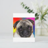 Rainbow-Mops Postkarte (Stehend Vorderseite)