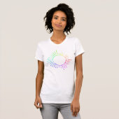 Rainbow Morse Code T-Shirt (Vorne ganz)