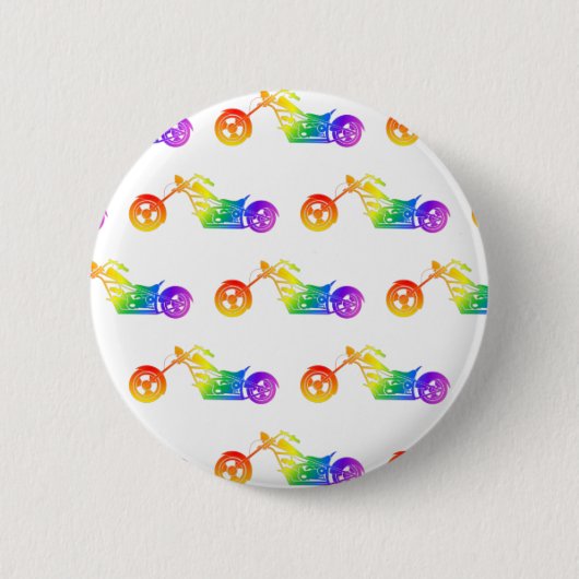 Rainbow Mortocycle Button (Vorderseite)