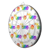 Rainbow Mortocycle Dartscheibe (Vorderseite rechts)