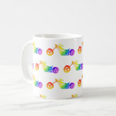 Rainbow Mortocycle Kaffeetasse (Vorderseite Links)