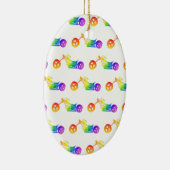 Rainbow Mortocycle Keramikornament (Rechts)