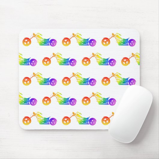 Rainbow Mortocycle Mousepad (Mit Mouse)