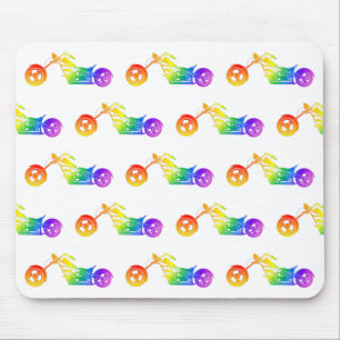 Rainbow Mortocycle Mousepad