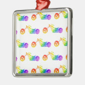 Rainbow Mortocycle Ornament Aus Metall (Links)