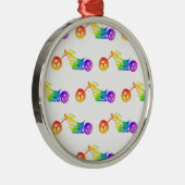 Rainbow Mortocycle Ornament Aus Metall (Rechts)