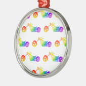 Rainbow Mortocycle Ornament Aus Metall (Links)