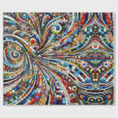 Rainbow Mosaic Melody Geschenkpapier (Flach)