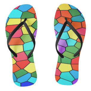 Rainbow Mosaics Flip Flops Badesandalen