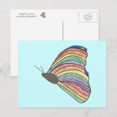 Rainbow Mosaik Butterfly Postkarten (Vorne/Hinten)