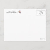 Rainbow Mosaik Butterfly Postkarten (Rückseite)