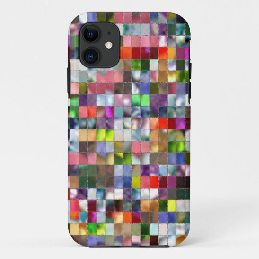 Rainbow Mosaik Case-Mate iPhone Hülle (Rückseite)
